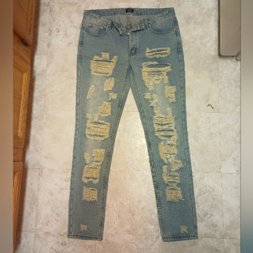 BooHoo Man distressed jeans